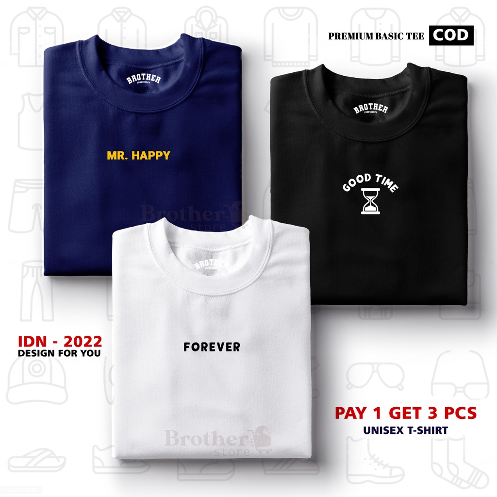 BUY 1 OR 3 PCS ( PROMO COD ) BROTHER STORE / Kaos Distro100% Catoon Combed 30s / ArticelCMFG