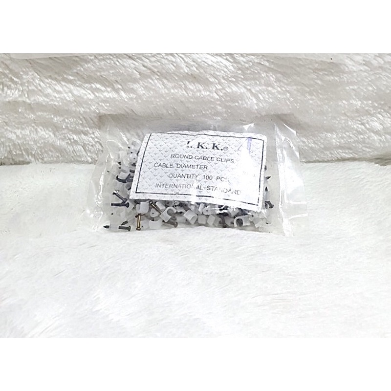 klaim kabel dinding 4mm isi jombo 100 buah