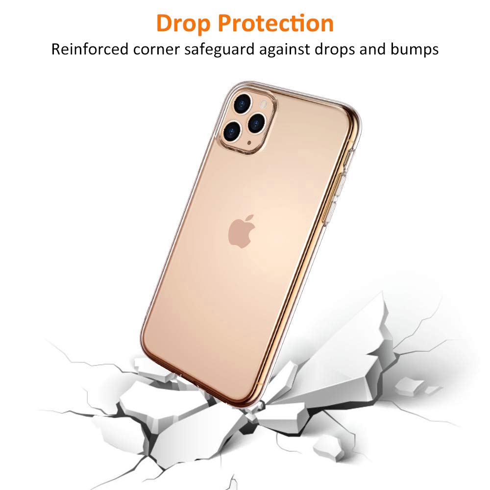 Slim Crystal Clear Soft TPU Case / Premium Flexible Silicone Protection Cover / Ultra-Thin Hybrid Transparent Case Designed For Apple iphone 11,11Pro,11ProMax,iphone X,XS,XR,XSMAX,Iphone 6,6s,6SPlus,7,8,8Plus