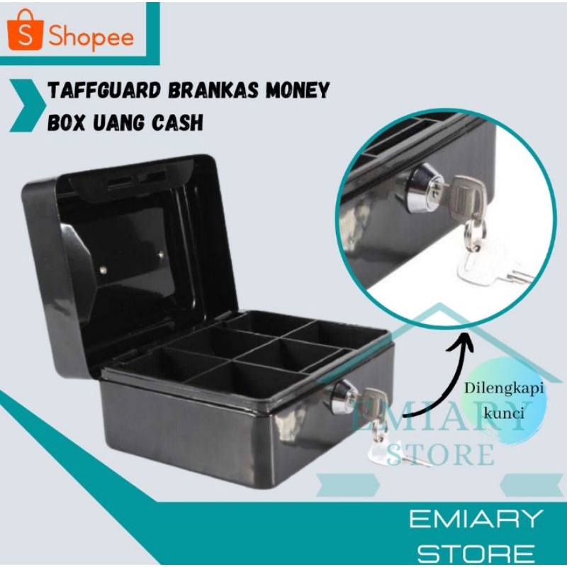 

TaffGUARD Brankas Money Box Uang Cash Warna Hitam 200A