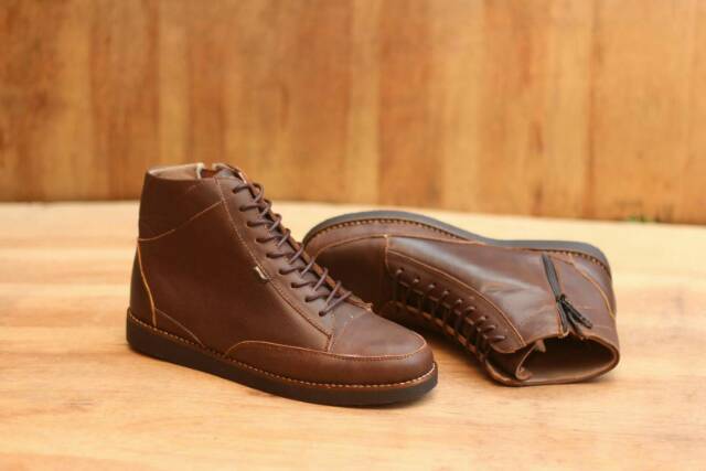 SEPATU BOOT ZIPPER KULIT ASLI CEVANY DENIAL