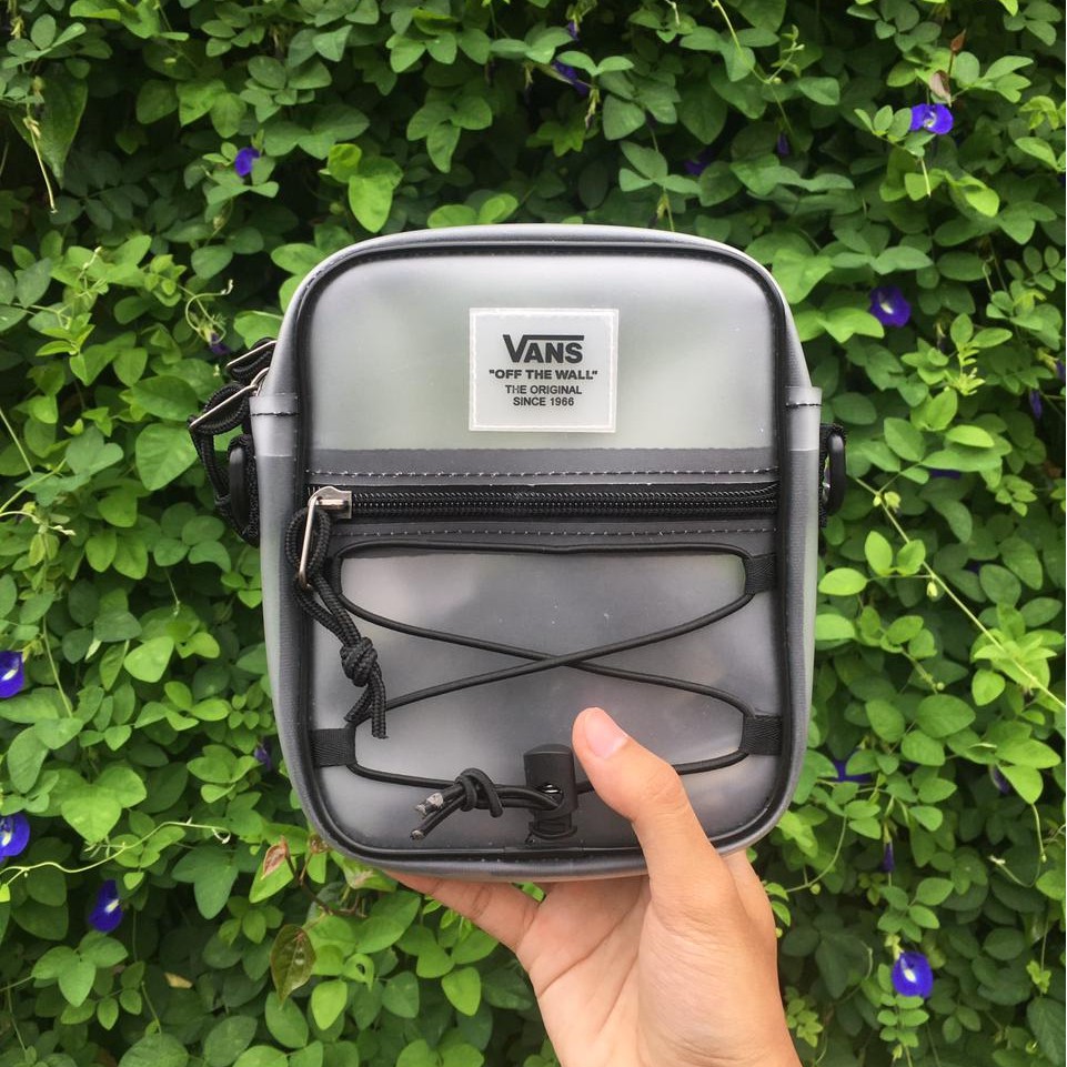 VANS CLEAR BAIL TRANSPARANT SHOULDER SLING BAG - TAS SELEMPANG WAIST BAG PRIA WANITA UNISEX