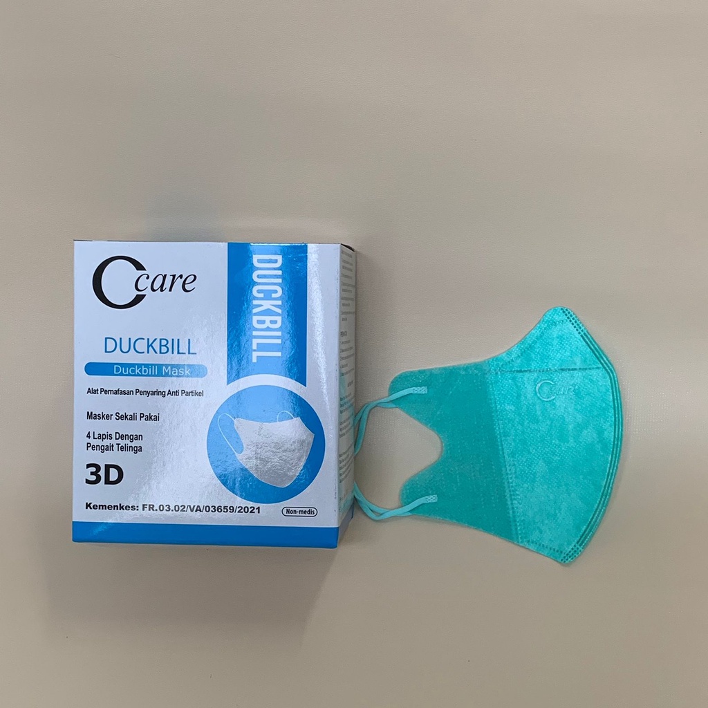 MASKER 4PLY DUCKBILL CCARE ISI 50PCS