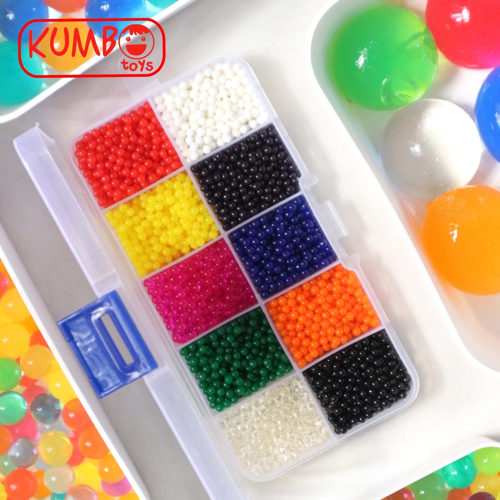 Waterbeads Orbeez Hidrogel Sensory Play 10 Warna @10gram