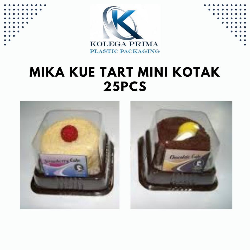 MIKA KUE TART MINI KOTAK BESAR/ MIKA TART MURAH/ MIKA PUDING KOTAK ISI 25 PCS