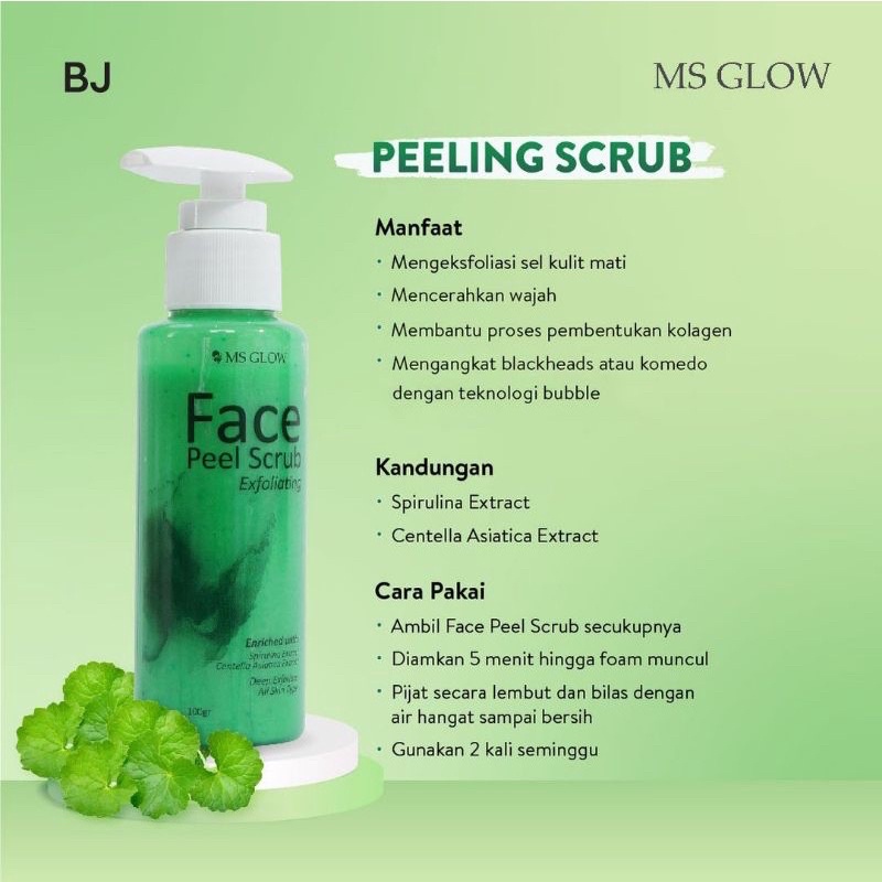 face peel scrub msglow