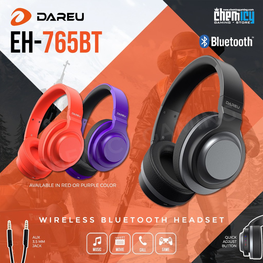 Dareu EH-765BT Wireless Bluetooth Gaming Headset