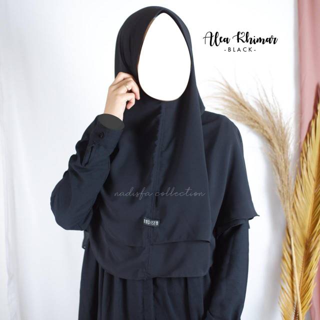 Alea Khimar bergo Polos  ceruti hijab