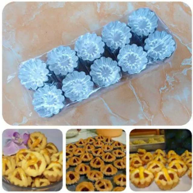 Cetakan nastar keranjang 200 pcs