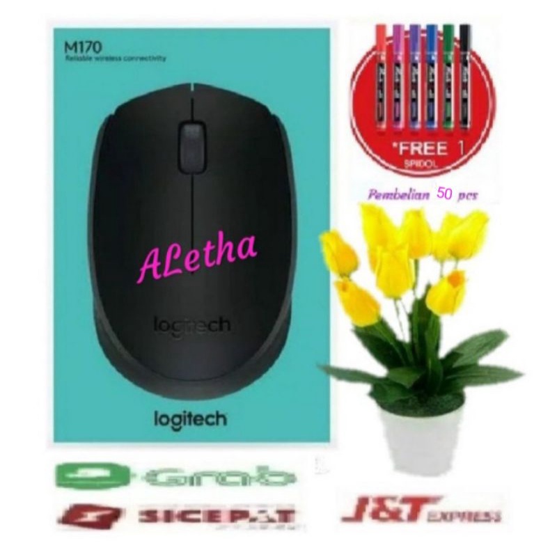 Logitech Mouse Wireless M170 Original Garansi resmi.