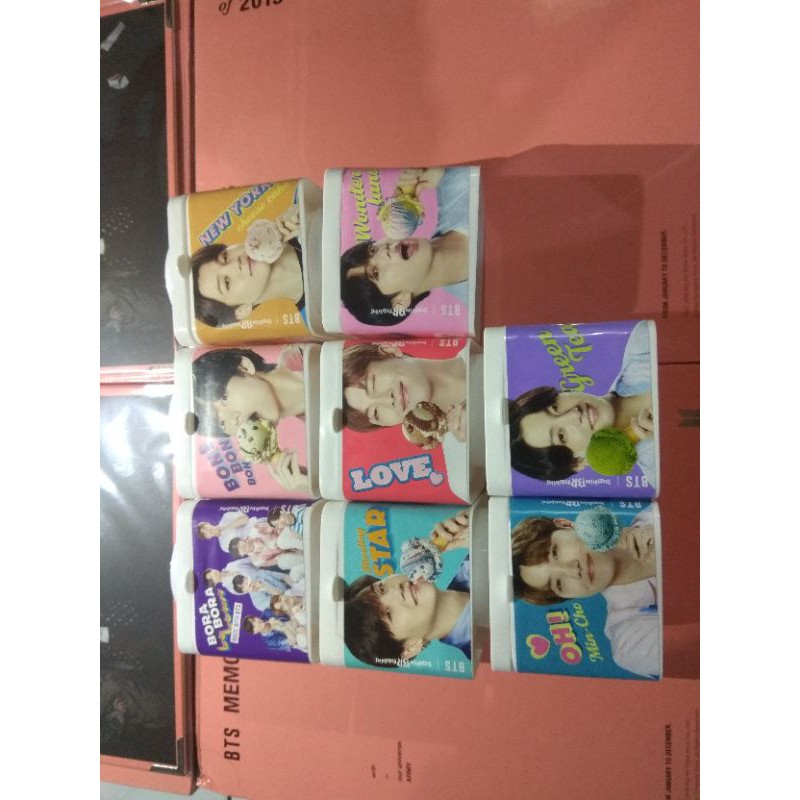 [READY STOCK] BASKIN ROBBINS X BTS BLOCK PACK DAN PHOTOCARD PC