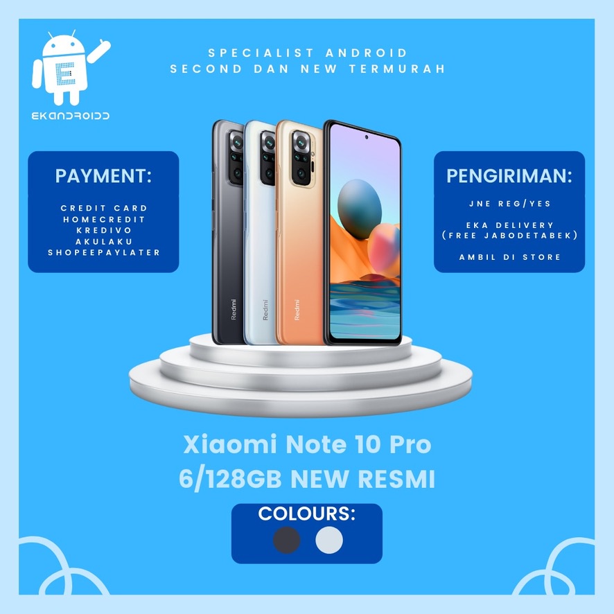 XIAOMI NOTE 10 PRO 6/128GB NEW RESMI