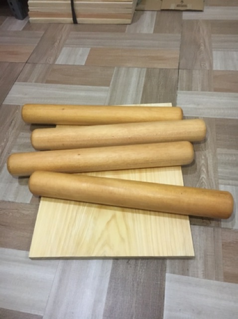 Gilingan Adonan 40cm Rol Kue 40cm Gilingan Roll Kayu Rolling Kayu Mahoni