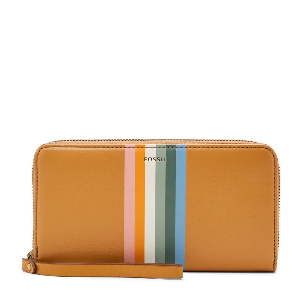 Fossil Jori RFID Zip Clutch Tan Dompet Wanita SWL2733-231