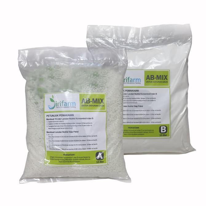 NEW PRODUCT JIRIFARM AB MIX HIDROPONIK SAYURAN DAUN KEMASAN SASET 15 LITER - 12080 TERBAIK