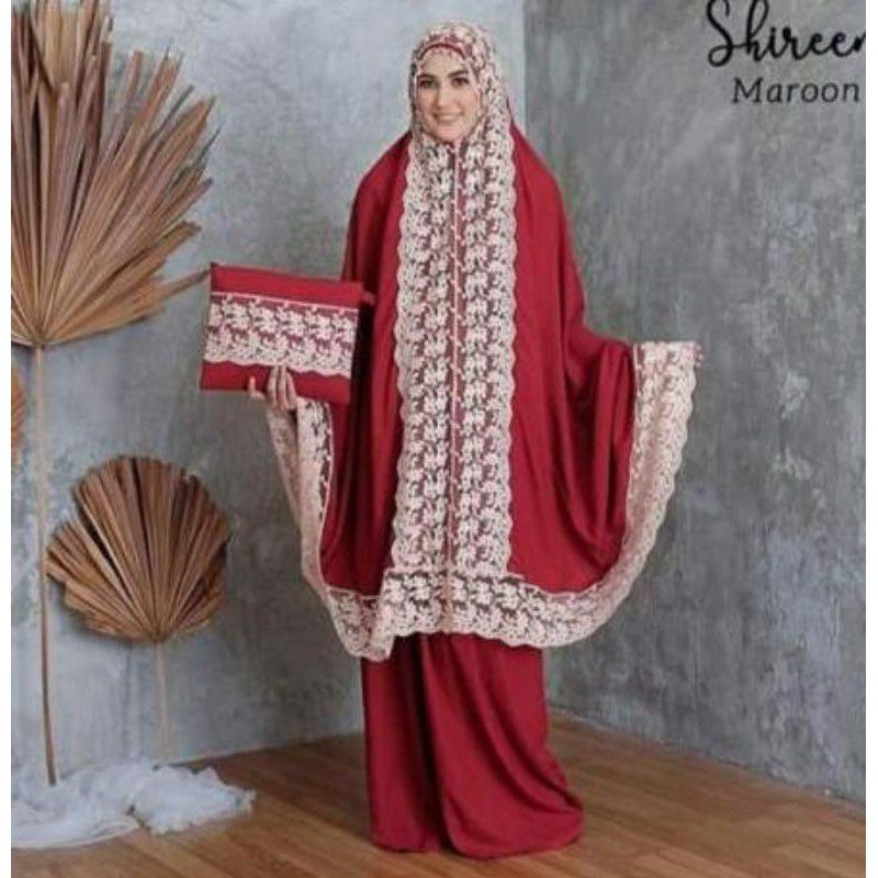 MUKENA DEWASA RAYON JUMBO Shireen Renda mewah