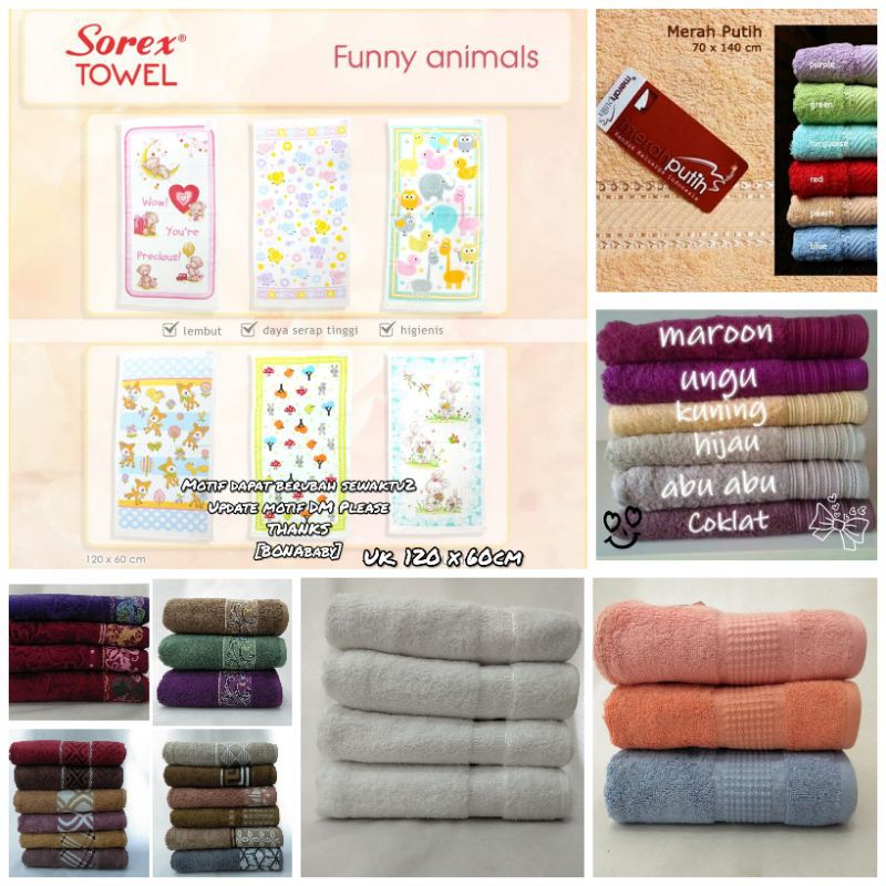 [BONAbaby] handuk / handuk bayi / handuk mandi / handuk terry palmer / handuk polos / handuk kecil