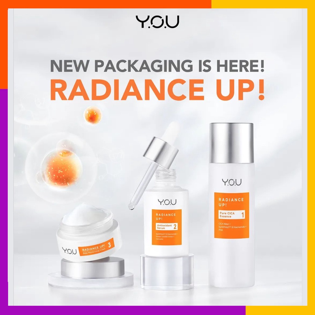 YOU Radiance Up! SERIES Antioxidant Serum Pure CICA Essence Deep Moisturizing Cream