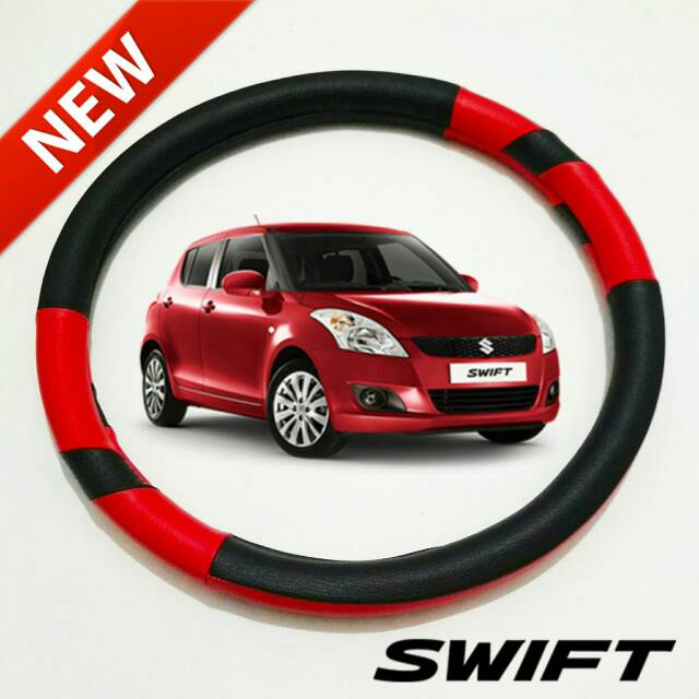 Cover stir mobil suzuki swift merah