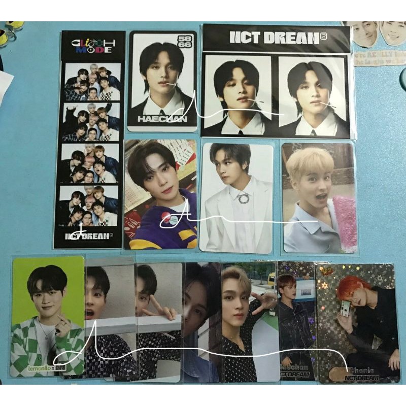 cek desc pc photocard official filmset haechan korek tc trading card bnw glimo glitch mode konsep co
