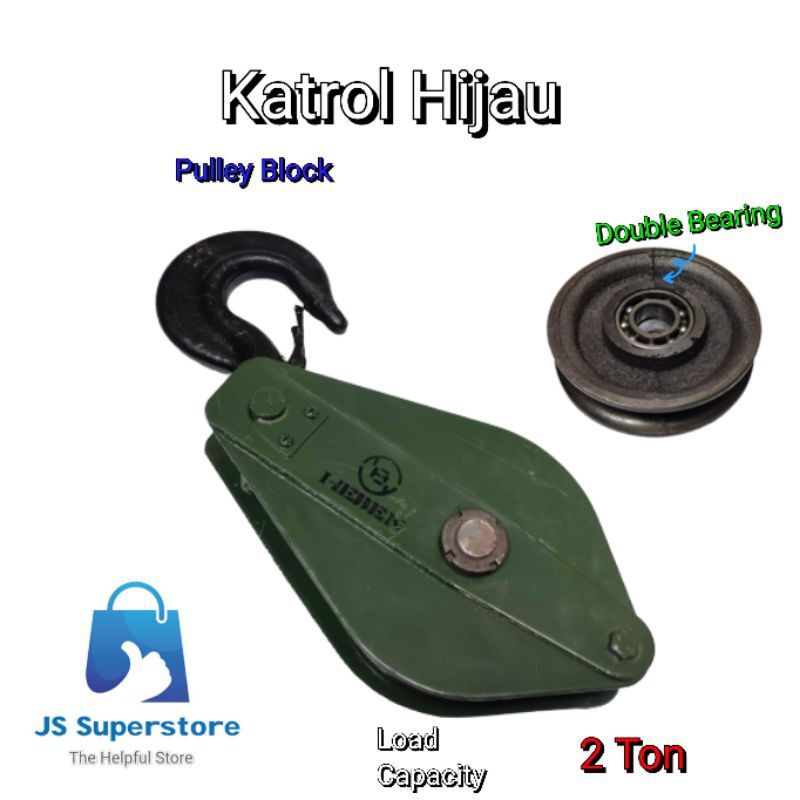 KATROL 2 TON DOUBLE BEARING HIJAU
