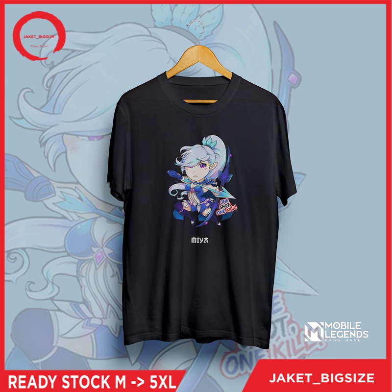 Kaos Mobile Legends Miya Ukuran L XL XXL XXXL XXXXL XXXXXL Kaos Jepang