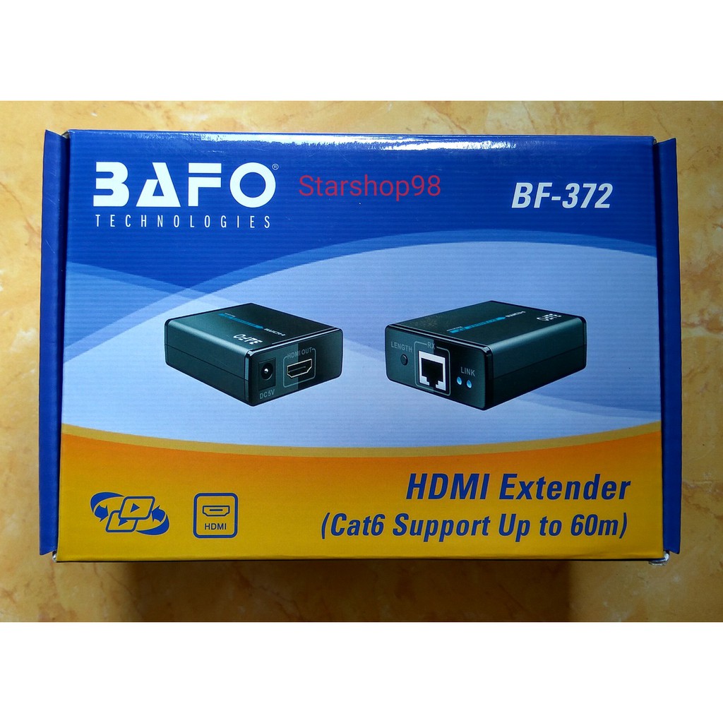 HDTV  extender 60m bafo single cat5e/6/ethernet extension 60m/ 60meter