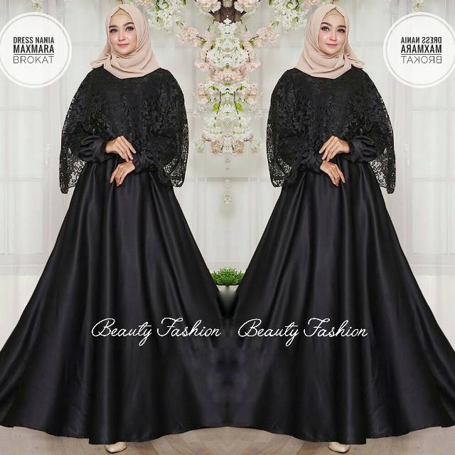 COD Dres Pesta  Maxi Nania 3 warna