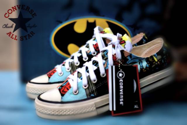 Sepatu Converse Allstar Ox 70s Batman Size 38-43 Import Quality Made In Vietnam