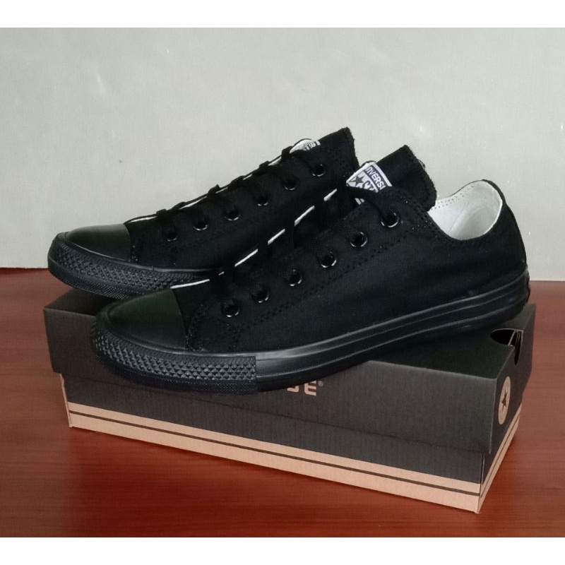 sepatu converse all star classic full black all star classic hitam polos