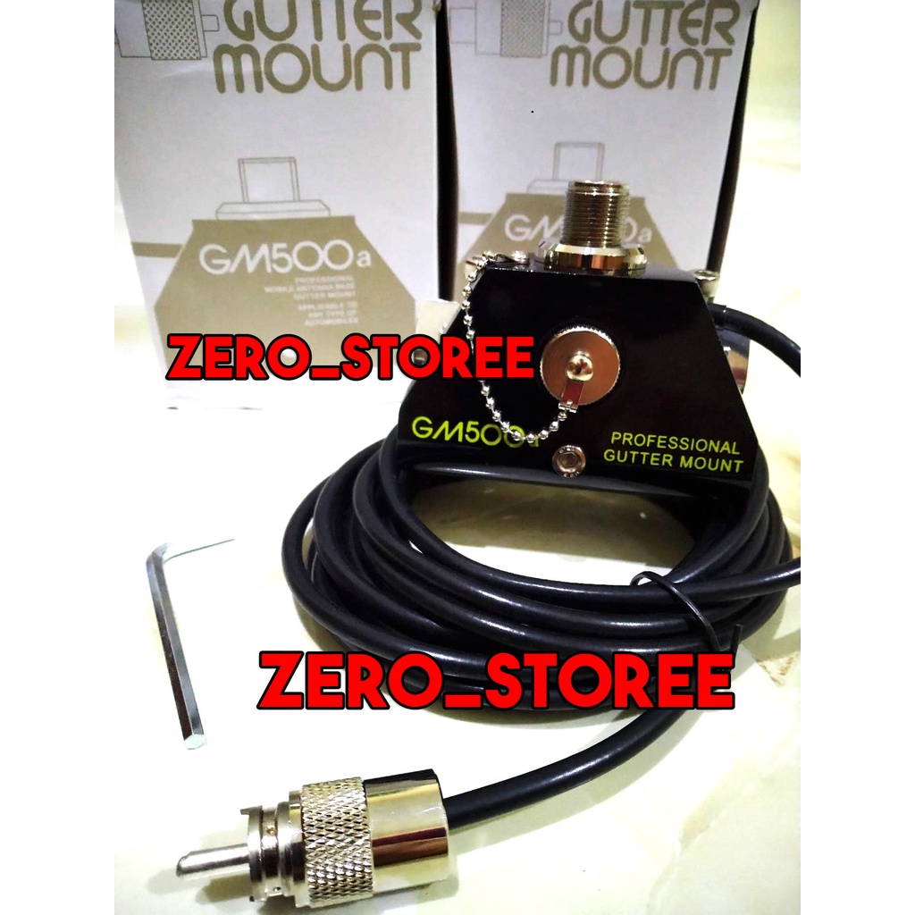 D Antenna GM500 Bracket breket Antena Talang Air Mobil Gutter Mount RIG HT gm-500 GM500a 500 GM 500a GM500 Dudukan ANtenna Radio mobil l300 kijang angkot Talang Air Antena Konektor gm500 Kabel RG58