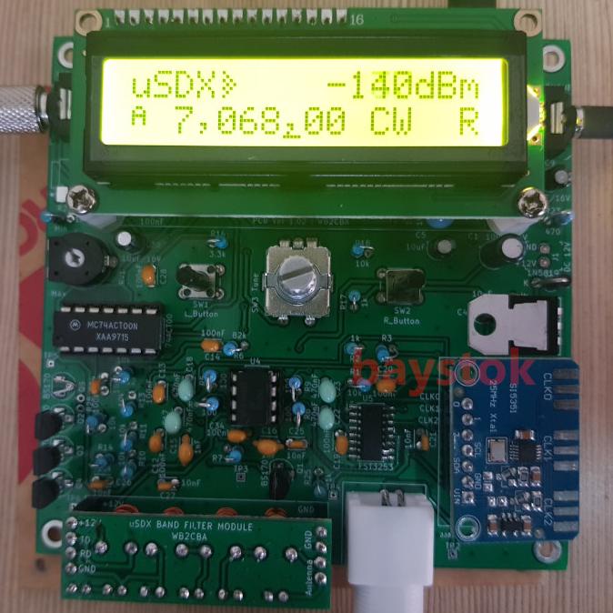 uSDX Siap Pakai Menggunakan L7805CV + Modul si5351 + LPF 40m / 7MHz