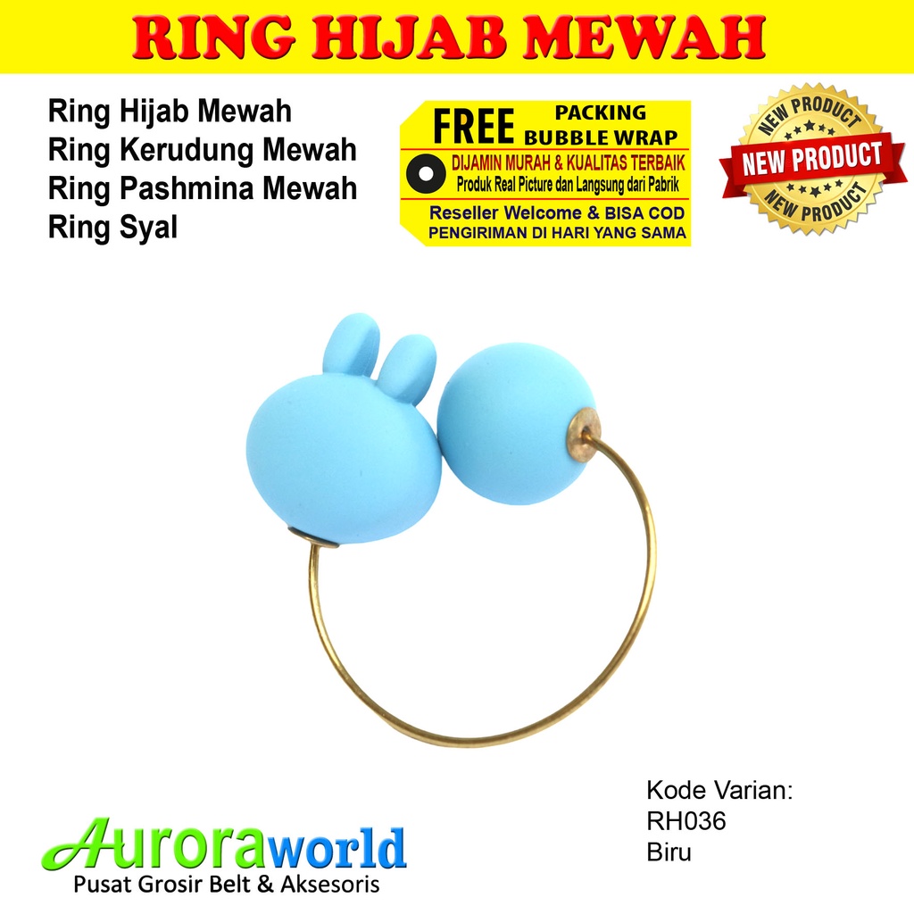 AURORAWORLD Ring kerudung ring hijab ring syal ring jilbab Terbaru bisa COD