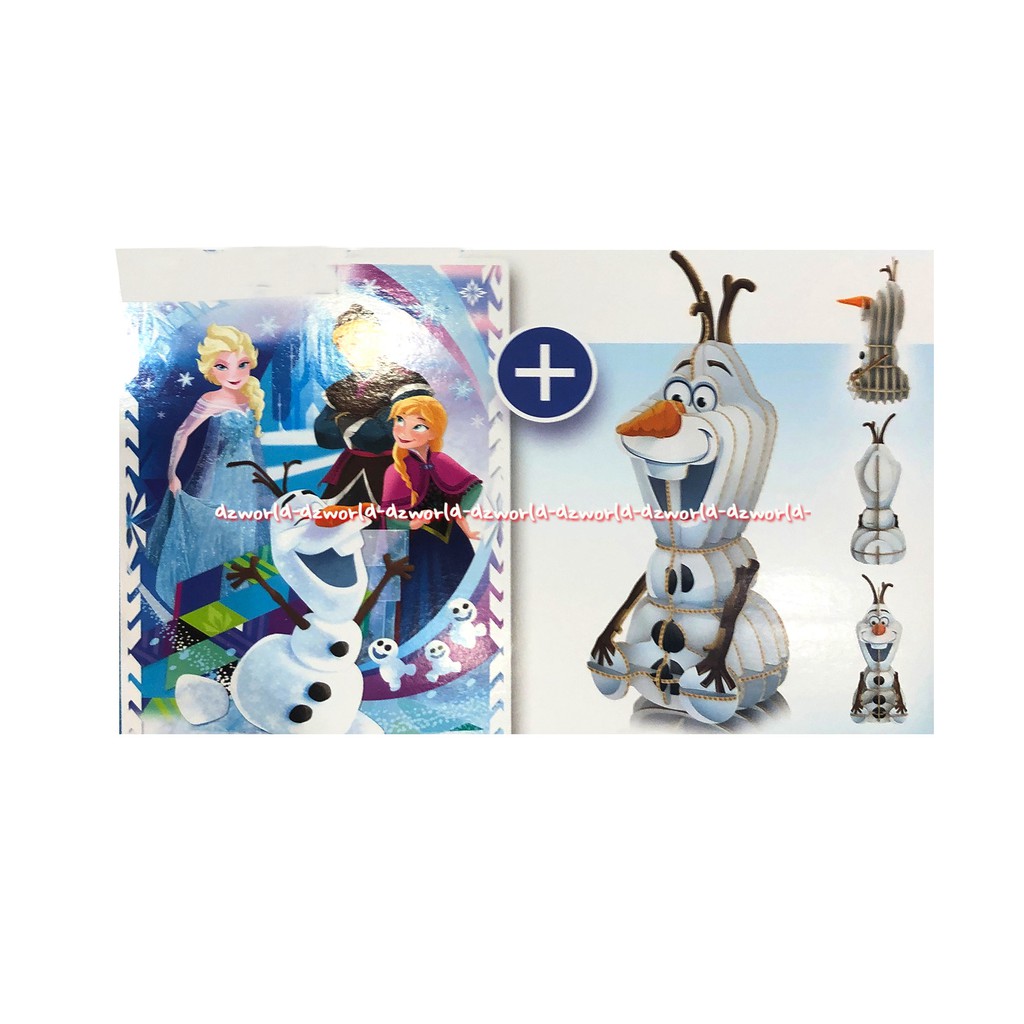 Clementoni Disney Frozen Super Color Puzzle 104 Mainan Puzzle 3D Untuk Anak Usia 6 Tahun Keatas