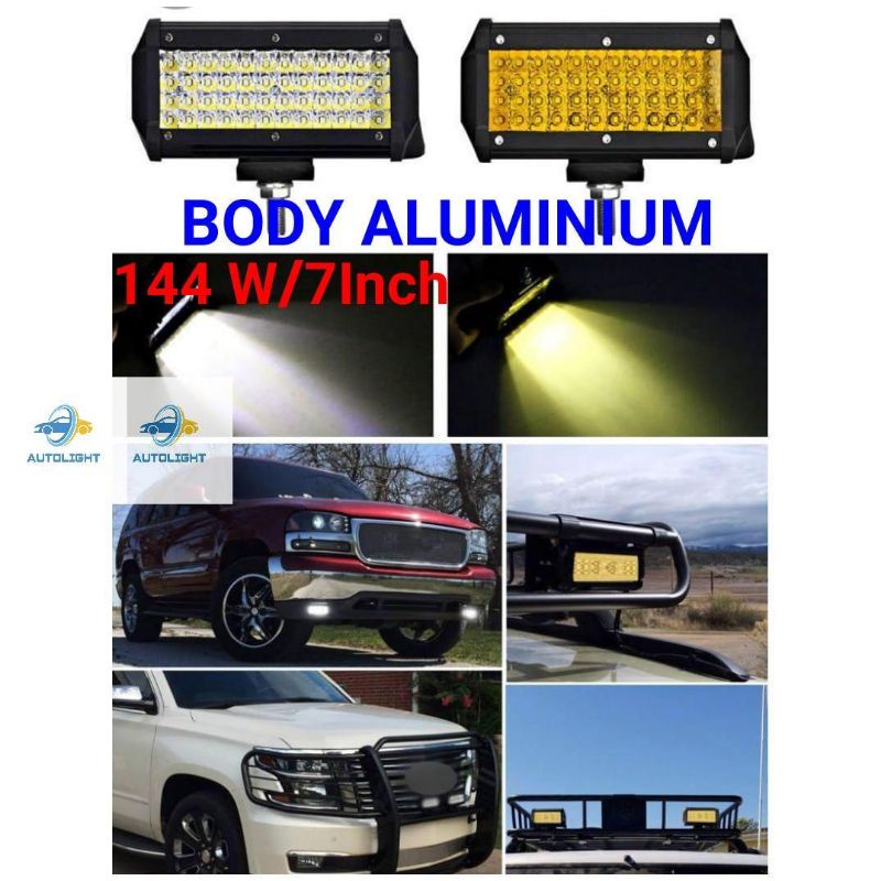 Lampu Tembak Sorot LED Bar CWL 144 Watt Mobil Motor 12V Dan 24V Worklight