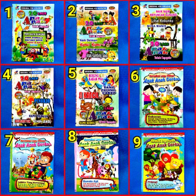 KACET VCD ORIGINAL KARAOKE VIDEO LAGU ANAK-ANAK TERPOPULER