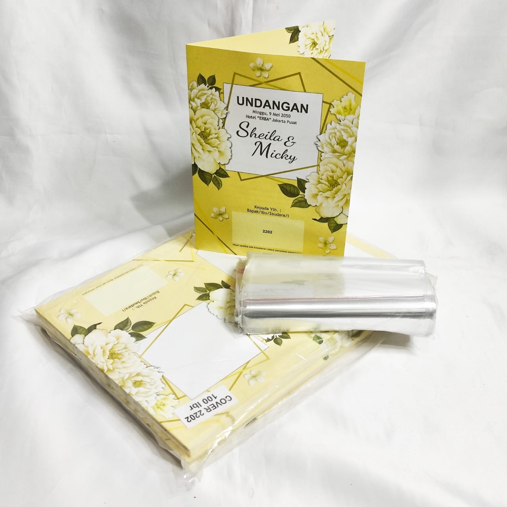 ERBA 2202 Blangko KOSONG Undangan, Undangan Pernikahan Murah + Plastik Opp