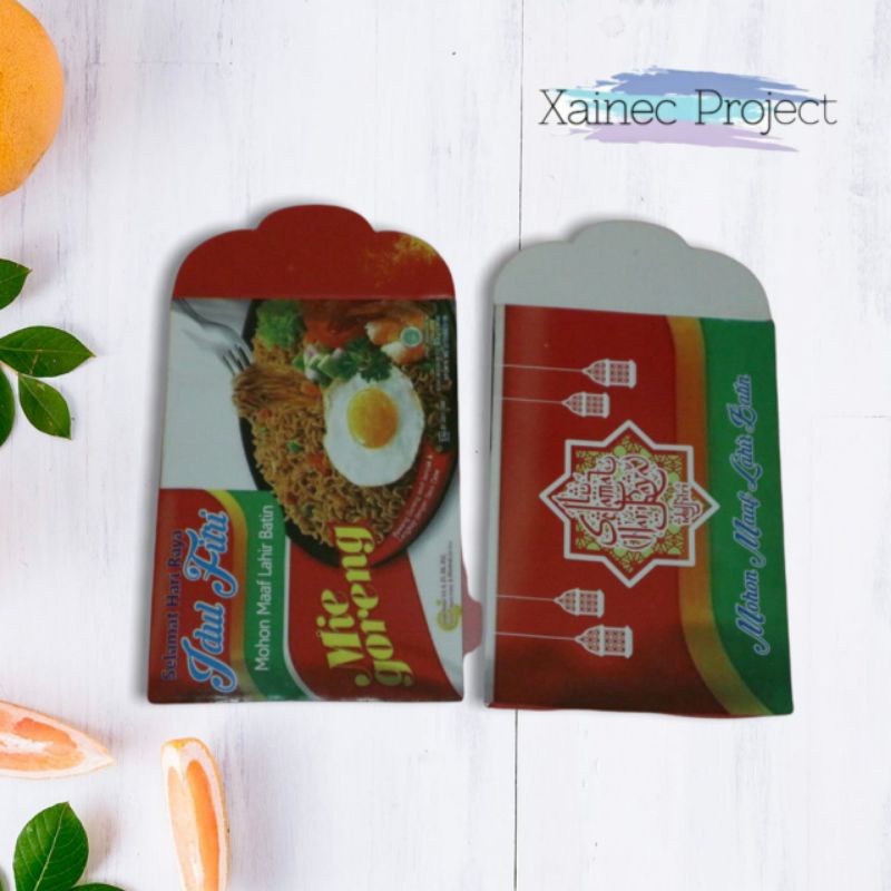 

Amplop Lebaran idul fitri motif Mie goreng indomie 1 pak isi 10 pcs