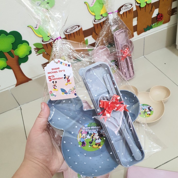 Hampers Anak Ulang Tahun Souvenir Set Alat Makan Piring Mangkok MURAH