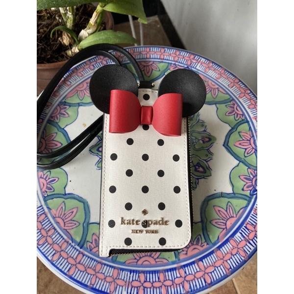 

Kate Spade X Disney Minnie Mouse Lanyard White Polka AUTHENTIC