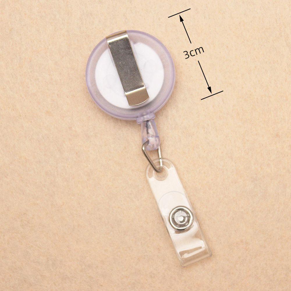 Nickolas1 Retractable Badge Reel Perlengkapan Kantor Perlengkapan Sekolah Dada Card Holder Perawat Dokter Siswa Kartu Nama Card Holder Hospital Badge Holder