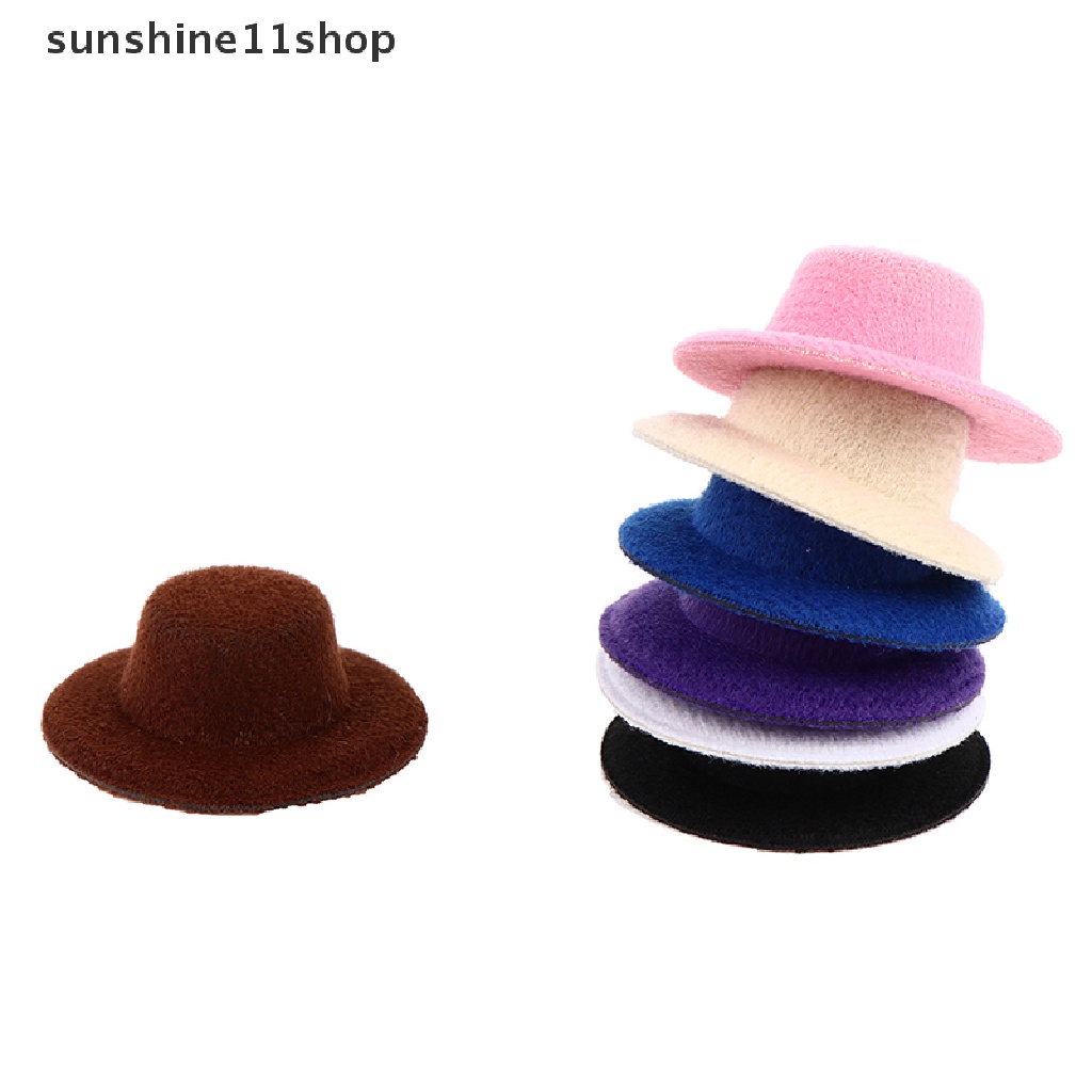 Sho 5Pcs Miniatur Topi Mini Aksesoris Rumah Boneka 1: 12