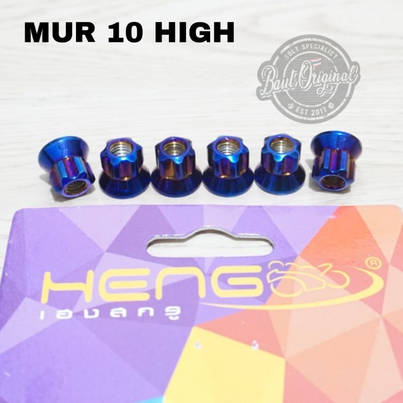 mur probolt blue high head gear belimbing m6 drat 10 new model stainless original heng thailand