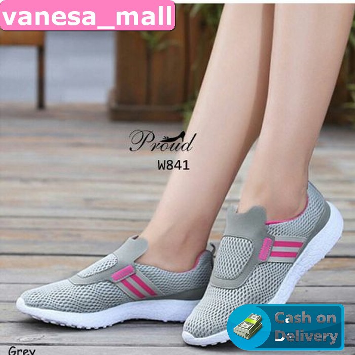 Sepatu Kets Sneakers Sneaker Ket Tali Wanita Cewek Perempuan Cewe XY421 W841 Wanita Sneaker Tanpa