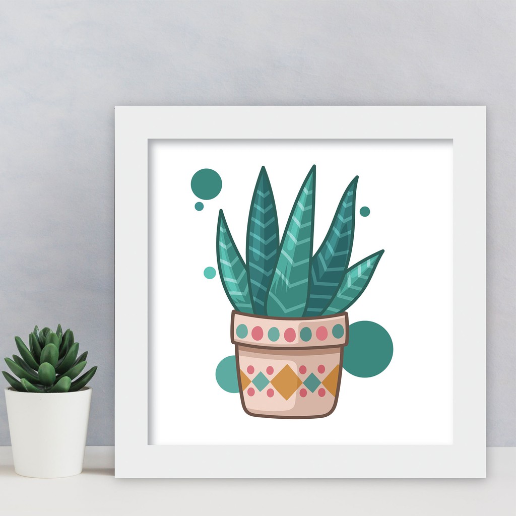 Jual Hiasan Dekorasi Dinding Kamar Rumah Bunga Pot Kaktus Cantik Wall Decor  - Ad3 | Shopee Indonesia