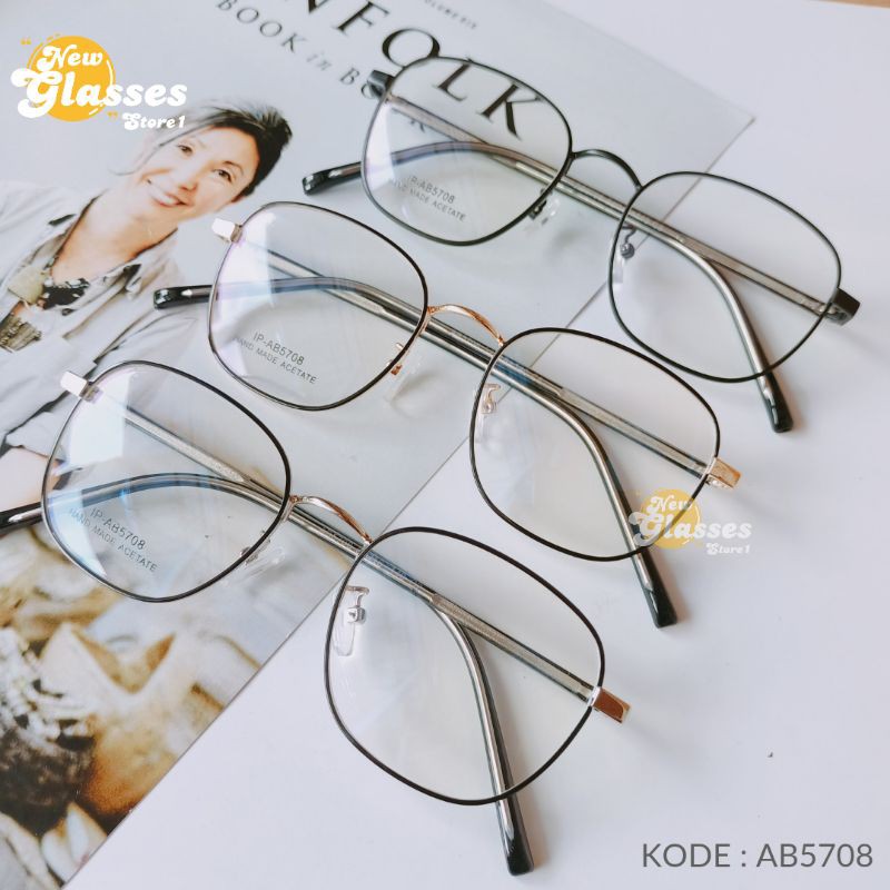 Frame Kacamata ACETA AB5708/Kacamata Minus Terbaru/Lensa Anti Radiasi Optik
