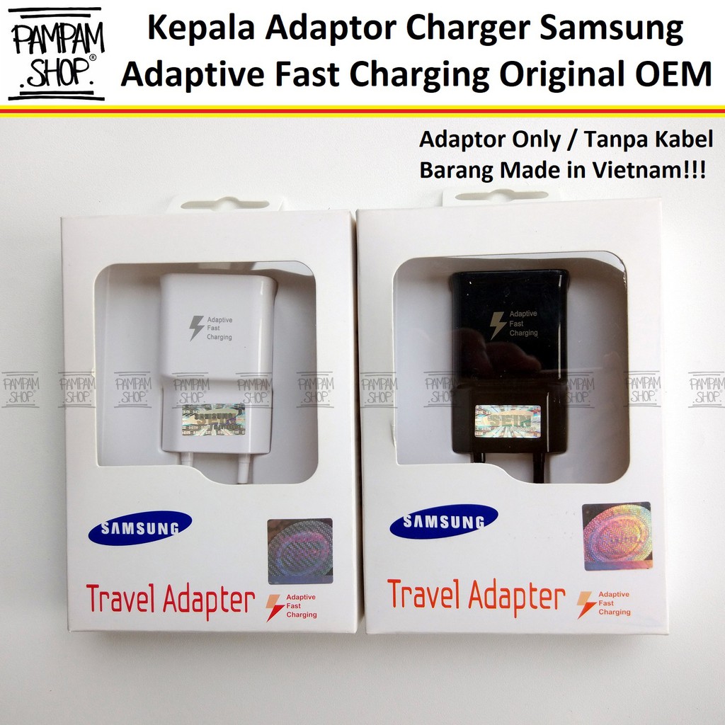 Kepala Adaptor Charger Adaptive Fast Charging Samsung Galaxy Original Casan Note 4 5 7 8 S6 S7 S8 S9