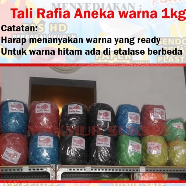 

Tali Rafia Kuning / Tali Plastik / Tali Rumput Jepang Kuning 1kg