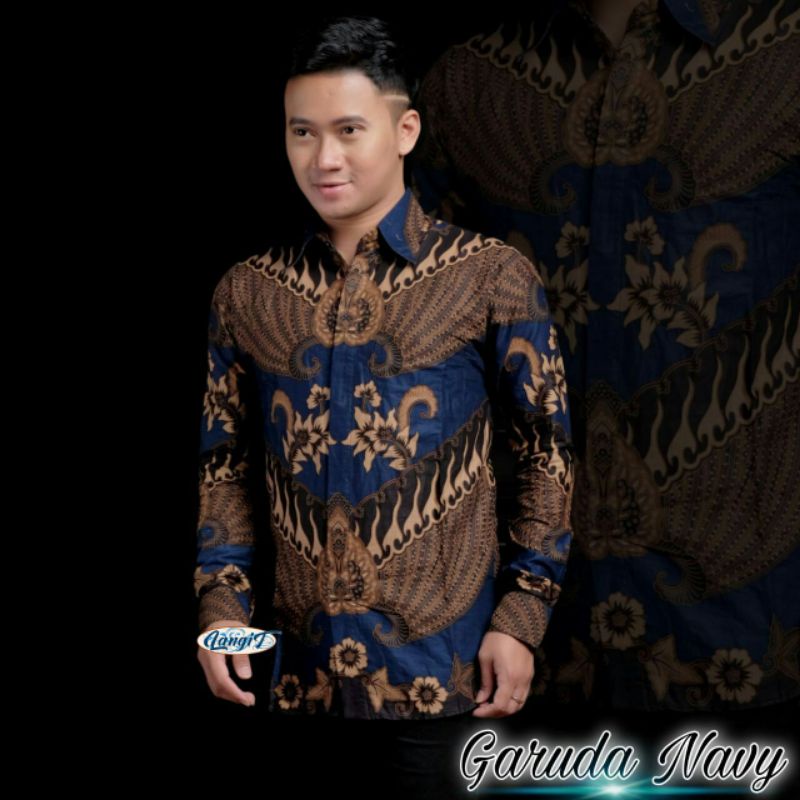 Atasan batik pria kantor baju batik pria modern kerja terbaru