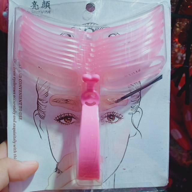 Cetakan Alis ISI 8 Perfect Eyebrow Stencil Aksesoris